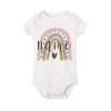 Personalized Baby Bodysuit Rainbow with Name Infant Jumpsuit Boys Girls Outfits Romper Custom Toddler Clothes Baby Shower Gift