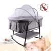 Portable Baby Bassinet Sleep Cradle Baby Nursery Infant Bed Bedside Crib Folding Travel Crib Mosquito Net Cot