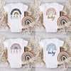 Rainbow Baby Print Newborn Clothes Baby Summer Rompers Infant Body Short Sleeve Baby Toddler Jumpsuit Baby Boy Girl Shower Gifts