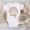 Rainbow Baby Print Newborn Clothes Baby Summer Rompers Infant Body Short Sleeve Baby Toddler Jumpsuit Baby Boy Girl Shower Gifts