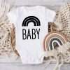 Rainbow Baby Print Newborn Clothes Baby Summer Rompers Infant Body Short Sleeve Baby Toddler Jumpsuit Baby Boy Girl Shower Gifts