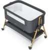 Baby Bassinet, Bedside Sleeper, Easy Folding Bedside Crib with 100% Breathable & Washable Mattress Baby Bed