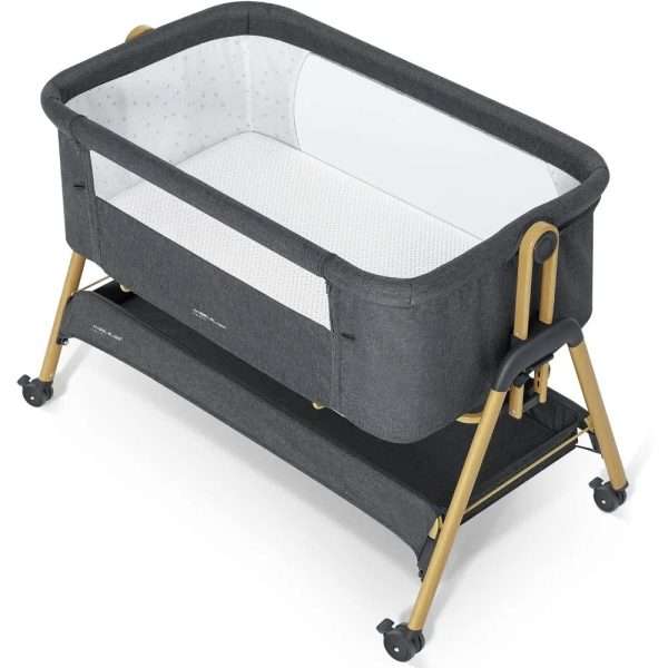 Sc734085beebe47d9a0f7209c76facc15R.jpg Baby Bassinet, Bedside Sleeper, Easy Folding Bedside Crib with 100% Breathable & Washable Mattress Baby Bed
