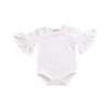 Special Offer~Simple Style Pagoda Sleeve Baby Jumpsuits/Lovely Solid Bodysuit 3072