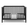4-in-1 Convertible Crib (Black) - Converts to Daybed, Toddler Bed, and Full-Size Bed