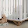 Modern Design 5-in-1 Convertible Crib (White with Vintage Driftwood)