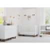 Modern Design 5-in-1 Convertible Crib (White with Vintage Driftwood)