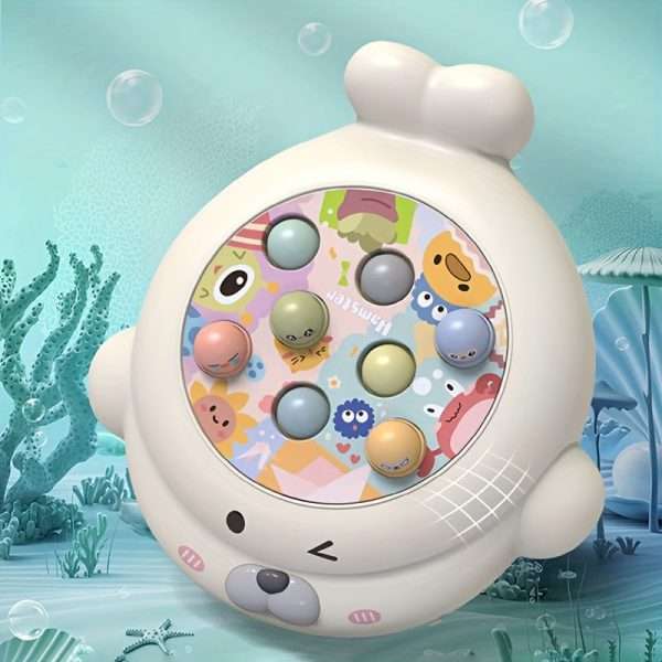 a27d8f40-a731-476c-be5a-72f73ea302bd-1.jpg 1 Set Cute Seal Hitting Mole Music Toys For Boys And Girls, Suitable For Babies To Exercise Hand-eye Coordination And Daily Play Use