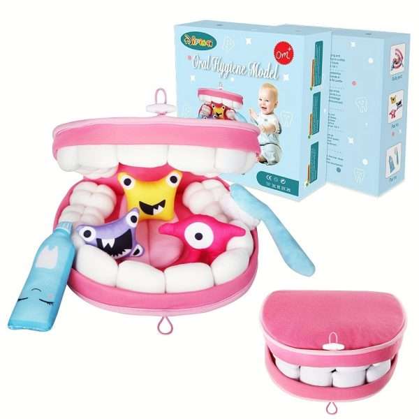 a50271a50e184af8f7a9d91c7b1391a3.jpg Teeth Cleaning Bacteria Early Education Educational Toys, Baby Play House Doctor Toys, Children's Early Educational Brushing Toddler Teaching Aids