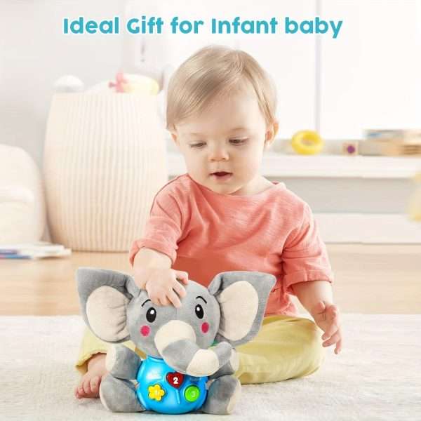 ae0904d4ab179ec2cda761d5ed00d1cf-1.jpg Baby Toys, Baby Musical Toys Elephant, Infant Toys, Elephant Baby Stuff, Baby Toys, Newborn Toys, (button Color Is Random)