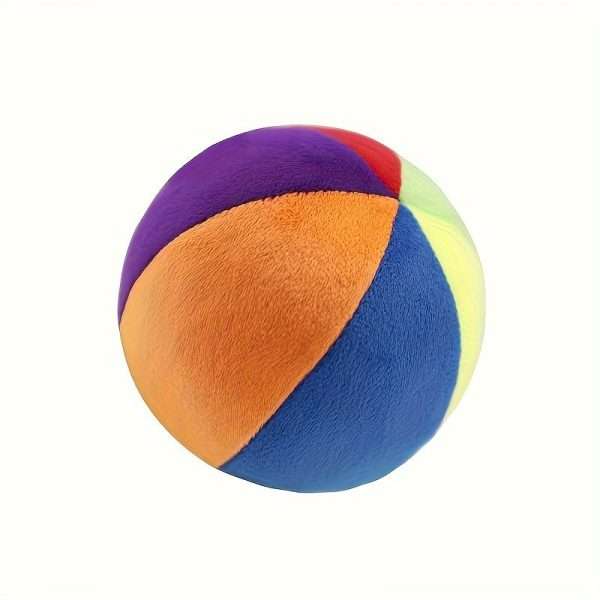 b00b54731cdd6709a9046716b3c95eed-1.jpg Montessori Rainbow Ball Baby Rattle Toy - Colorful Plush Sensory Ball for Early Childhood Development and Learning, Perfect for Boys and Girls