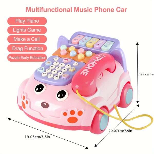 b63d3b6a-382f-11ee-a270-0a580a6929c3.jpg Baby Toys Musical Phone Car Phone Educational Early Education Baby Simulation Seat Machine Toys For Boys And Girls, Halloween/Christmas Gift