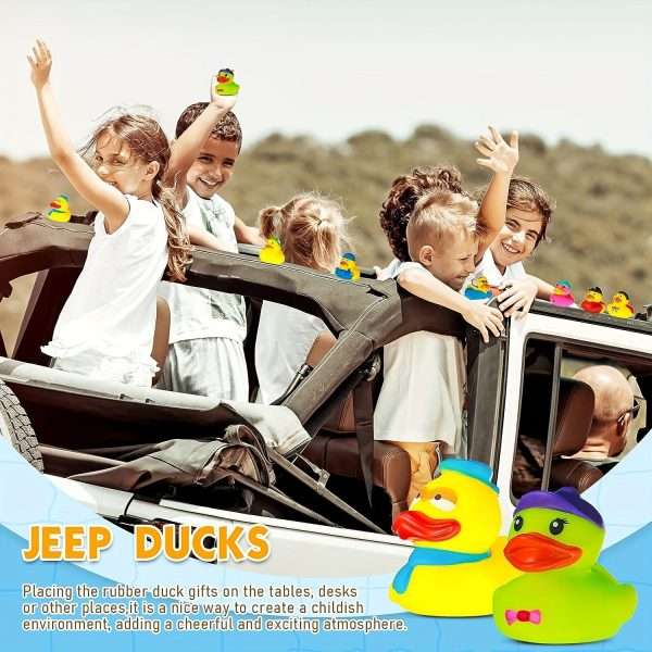 b830eab127558baf703ff0945a49afbc.jpg 25pcs, Soft Rubber Duck Bath Toys for Toddlers - Assorted Duckies for Bathtime Fun - Perfect Birthday or Baby Shower Gift