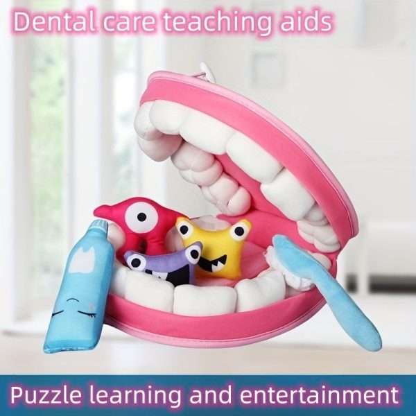 b8c5b22ae9615496bd7726799c236293.jpg Teeth Cleaning Bacteria Early Education Educational Toys, Baby Play House Doctor Toys, Children's Early Educational Brushing Toddler Teaching Aids