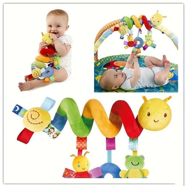 bfff3bdc9233230c1ec50d5747debc59.jpg Plush Baby Stroller Rattle Toy - Versatile Hanging Bell for Bed, Car, and More - Perfect for Halloween, Thanksgiving, and Christmas Gifts