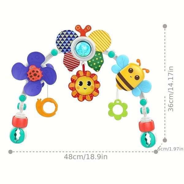 c03077a0-bd86-11ed-ba8f-0a580a692047-1.jpg HUANGER Hanging Butterfly Crib Bassinet Mobile Baby Toy Rattles, Safety Newborn Bed Bell Toys No Battery Operation Required
