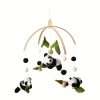 Cartoon Panda Bed Bell, Manual Music Rattle, Sleep Rotating Rattle Toy, Plush Toy