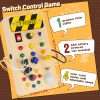 1pc Sensory Toy, Montessori Busy Board, LED Light Switch Sensory Toy, Travel Toy, Christmas, Thanksgiving Day Gift Easter Gift