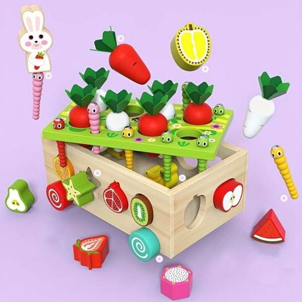 cb39e1e494a394910c04aef5ab4e6c4a-1.jpg Toddlers Montessori Wooden Educational Toys For Baby Boys Girls Shape Sorting Toys Gifts Wood Preschool Learning Fine Motor Skills Game Christmas??Halloween??Thanksgiving Gift