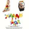 Plush Spiral Car Seat Toy for Babies - Hanging Rattle and Sensory Toy for Strollers, Cribs, and Bassinets - Perfect Gift for Boys and Girls