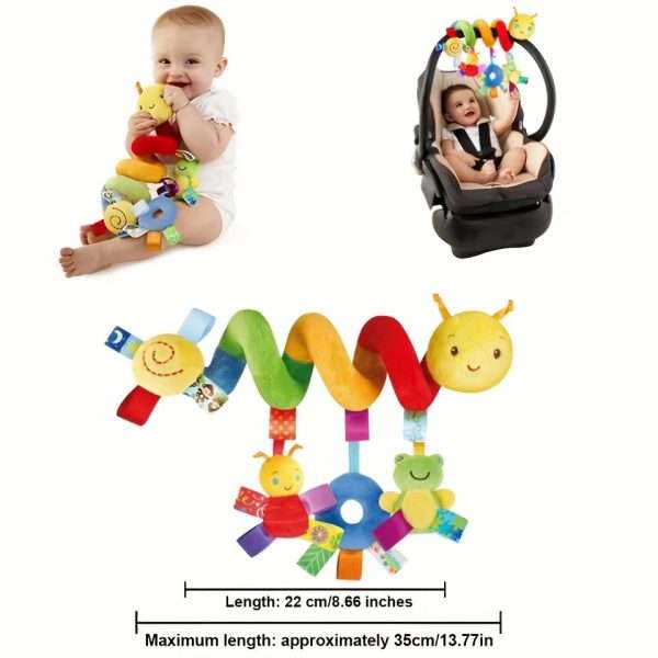 d04b54d1760e5535e846879ec875e66a-1.jpg Plush Spiral Car Seat Toy for Babies - Hanging Rattle and Sensory Toy for Strollers, Cribs, and Bassinets - Perfect Gift for Boys and Girls