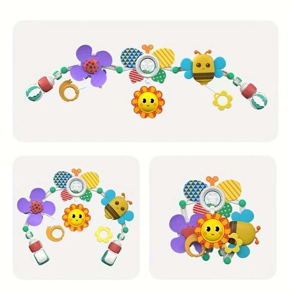 decf600a7792b93755fab269203ccb23-1.jpg HUANGER Hanging Butterfly Crib Bassinet Mobile Baby Toy Rattles, Safety Newborn Bed Bell Toys No Battery Operation Required