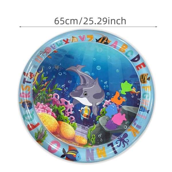 dfcf2da8eb5ae1f3da16e9cd6081711f-1-scaled-1.jpg Inflatable Baby Water Mat - Promotes Motor and Sensory Development - Aquarium Activity Mat for Boys and Girls - Sensory Stimulation Gift for Infants - 25.6 Inches - Perfect for Christmas, Halloween, and Thanksgiving Gifts