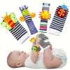 Baby Infant Rattle Socks Toys 3-6 To 12 Months Girl Boy Learning Toy, Rattle & Teethe Wrist Toy Christmas Halloween Thanksgiving Gift