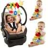 Plush Spiral Car Seat Toy for Babies - Hanging Rattle and Sensory Toy for Strollers, Cribs, and Bassinets - Perfect Gift for Boys and Girls