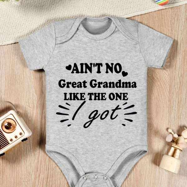 Summer Newborn Toddler's Onesie, Baby Boys And Girls Letter Print Short Sleeve Cotton Romper