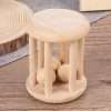 4 pieces Montessori Wooden Baby Rattle Set - Natural Teething Ring and Geometric Grab Toy - Perfect Gift for Infants and Toddlers on Christmas, Halloween, and Thanksgiving