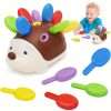 Montessori Sensory Hedgehog Toys For Baby.Toddler Fine Motor Skills Learning Sensory Toys, Early Education Sorting Skills, Fine Motor Skills Learning, Outdoor Birthday Gift