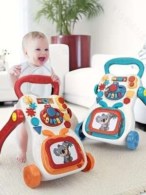 Multifunctional Sit Station Learning Walker for Early Education and Fun Activities - Detachable Game Panel, Music Learning Toys for Baby Boys and Girls - Perfect Christmas Gift