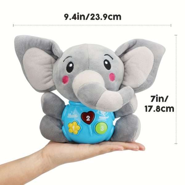 fea044780b6a57a425a978ada0617be8-1.jpg Baby Toys, Baby Musical Toys Elephant, Infant Toys, Elephant Baby Stuff, Baby Toys, Newborn Toys, (button Color Is Random)