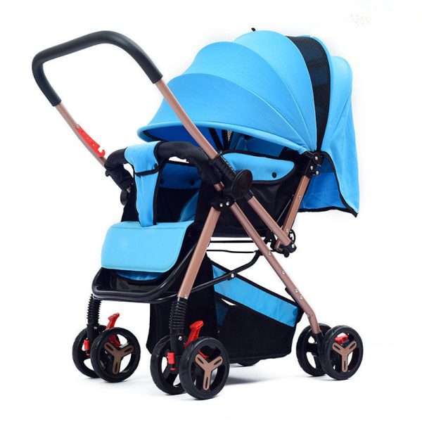 product-image-586700259-1.jpg New Fashion Two-way Baby Stroller poussette Can Sit Flat Lying High Landscape Folding Umbrella Pram Baby Carriage for Newborns