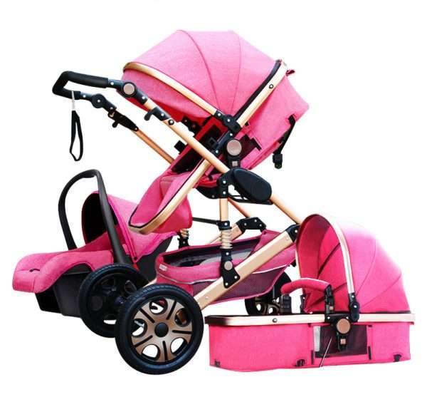 product-image-724468129-1.jpg Luxury Fashion Baby Stroller 3 in 1 Foldable Infant Trolley,High Landscape Baby stroller Sit and Lie Baby Pushchair ,poussette